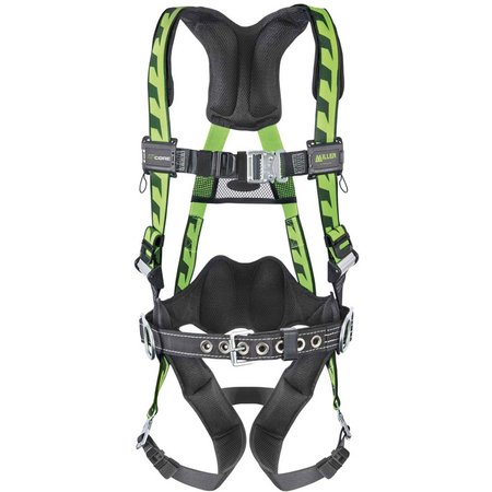 HONEYWELL MILLER AirCore Full Body Harness, Large/X-Large, Green AC-QC-BDP/UGN